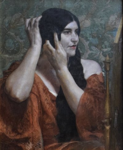 Kobieta przed lustrem